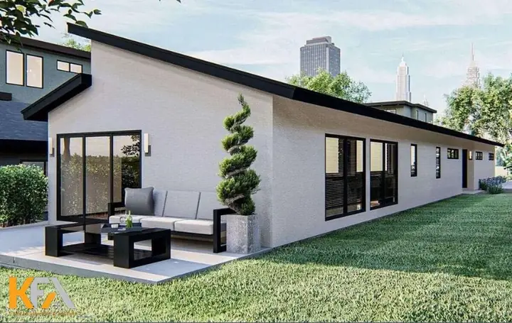 Mẫu Nhà Ống Mặt Tiền 5x25m 1 Tầng Không Gian Xanh