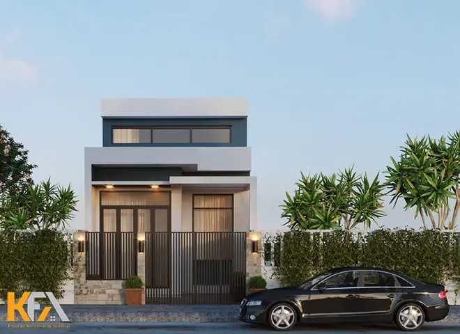 Nhà Ống 5x25mm Có Tum