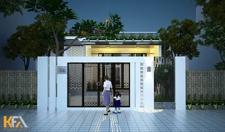 Nhà Ống 5x25mm Có Tum