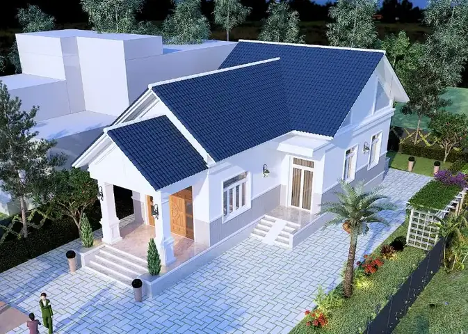 Mẫu Nhà Cấp 4 6×18 Mái Thái Với Kiến Trúc Chữ L Tối Ưu