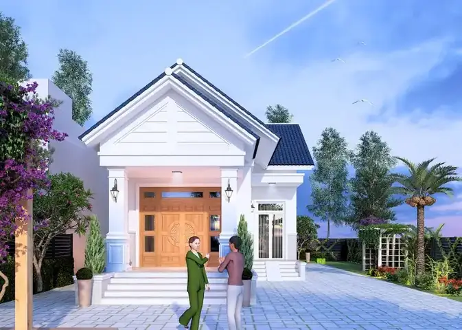 Mẫu Nhà Cấp 4 6×18 Mái Thái Với Kiến Trúc Chữ L Tối Ưu