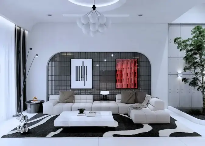 Nhà Ống 6×18 Mái Bằng Với Những Đường Cong Mặt Tiền Cuốn Hút