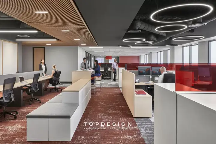 Thiết Kế Thi Công Nội Thất Văn Phòng – Phòng Làm Việc Nhân Viên