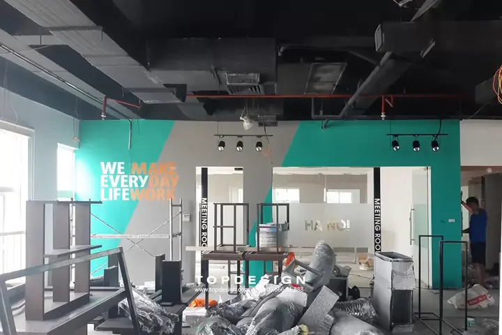 Thi Công Nội Thất Văn Phòng Coworking Campus-k, Song Da Buidling, Mễ Trì, Hn