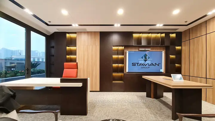 Thi Công Nội Thất Văn Phòng Tập Đoàn Stavian