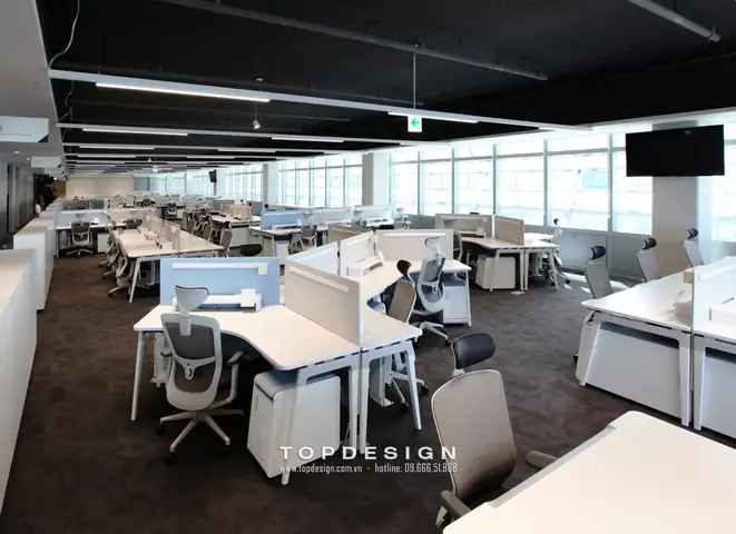 Thiết Kế Thi Công Nội Thất Văn Phòng – Phòng Làm Việc Nhân Viên