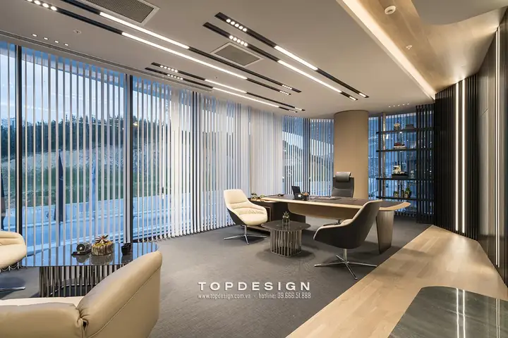 Thiết Kế Thi Công Nội Thất Văn Phòng – Phòng Giám Đốc