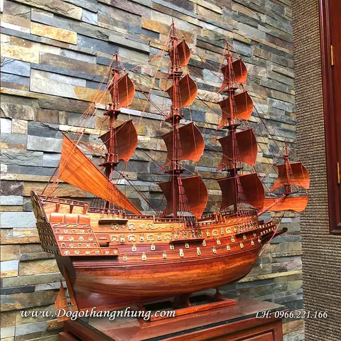 Mẫu Thuyền Buồm Trang Trí Rất Đẹp - Đồ Gỗ Thang Nhung
