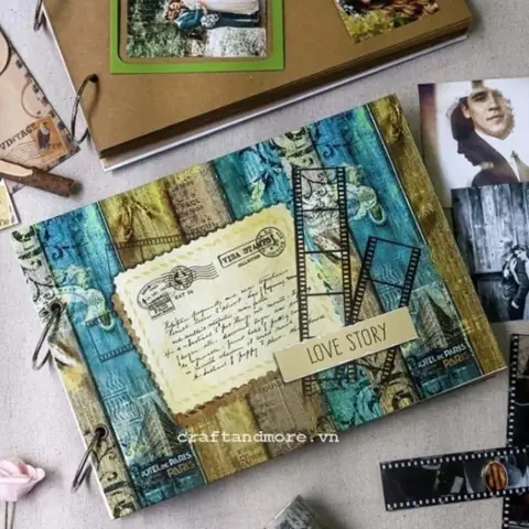 Scrapbook Diy Album Ảnh Dán Handmade Đẹp Vintage Bán Chạy ... Scrapbook Diy Album Ảnh Dán Handmade Đẹp Vintage Bán Chạy ...