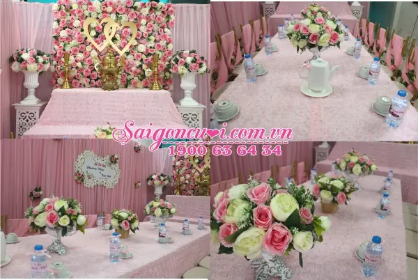 Trang Trí Bàn Thờ Cưới Hỏi, Trang Trí Gia Tiên Ngày Cưới