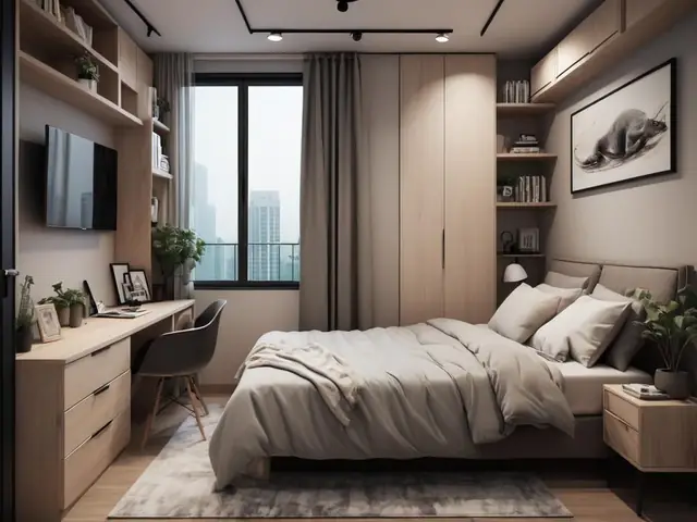 Trang Trí Phòng Ngủ Nhỏ Với Nội Thất Thông Minh