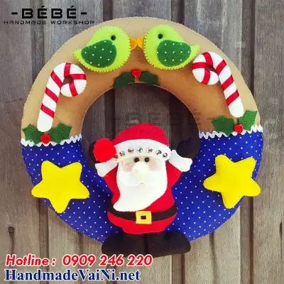 Vong Trang Tri Noel Handmade Ne05