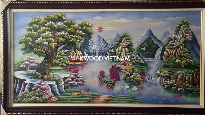 Tranh Bằng Đá Quý Hoặc Ngọc Bích