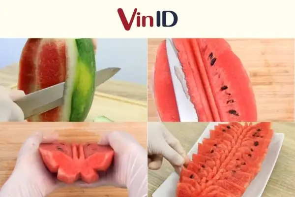 Cắt Dưa Hấu Hình Con Bướm Cắt Dưa Hấu Hình Con Bướm