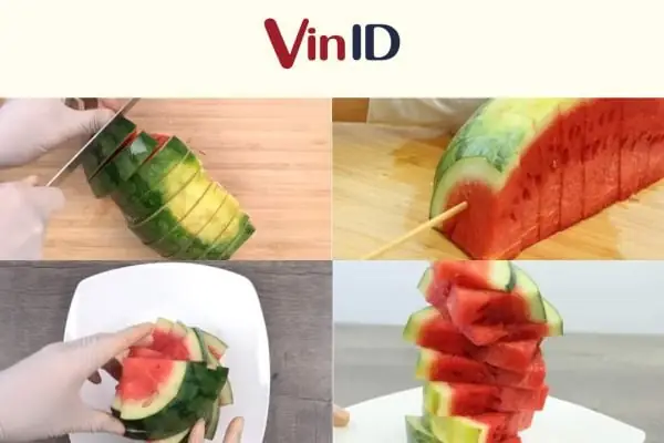 Tạo Hình Lốc Xoáy Cho Đĩa Dưa Hấu Tạo Hình Lốc Xoáy Cho Đĩa Dưa Hấu