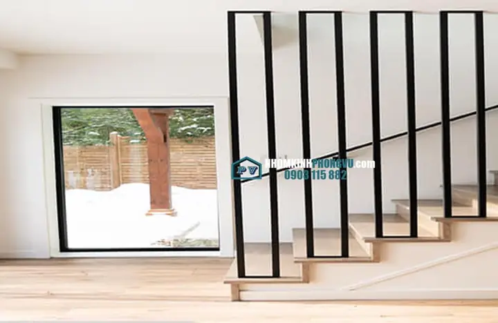 Vách Ngăn Cầu Thang Bằng Sắt