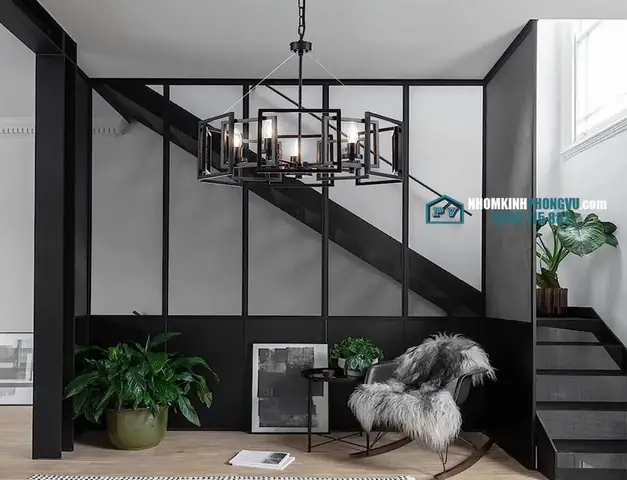 Vách Ngăn Cầu Thang Bằng Sắt