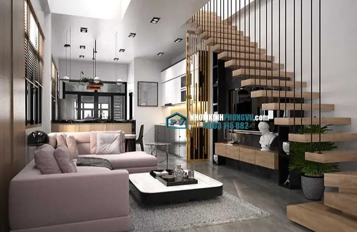 Vách Ngăn Cầu Thang Bằng Sắt