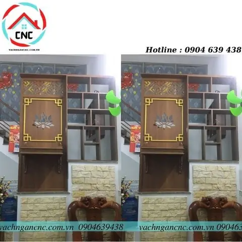 Vách Ngăn Cầu Thang Gỗ