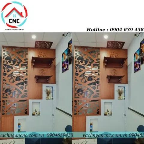 Vách Ngăn Cầu Thang Gỗ