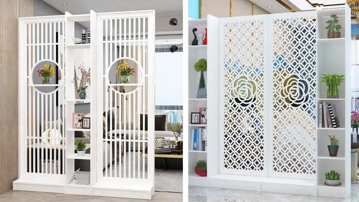 Mẫu Vách Ngăn Phòng Khách Và Phòng Ngủ Đẹp Bằng Sắt Hộp