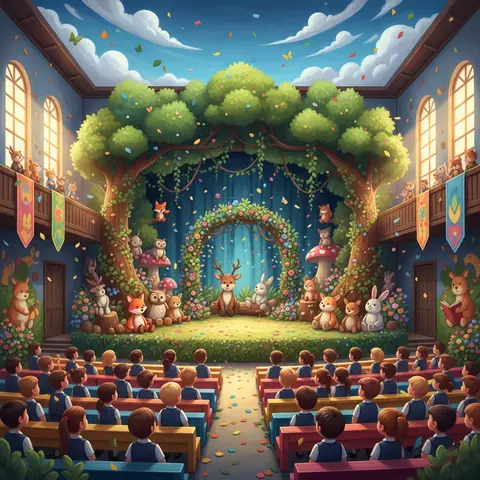 🌈 Gợi Ý Những Mẫu Tranh Trang Trí Hội Trường Ấn Tượng