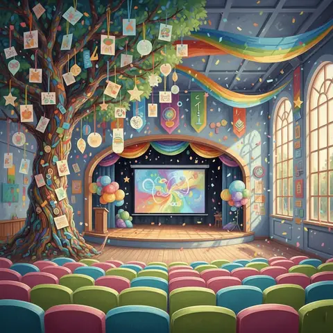 🌈 Gợi Ý Những Mẫu Tranh Trang Trí Hội Trường Ấn Tượng