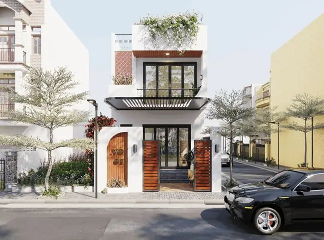 Mẫu Thiết Kế Nhà Phố 2 Tầng Hiện Đại Mẫu Thiết Kế Nhà Phố 2 Tầng Hiện Đại