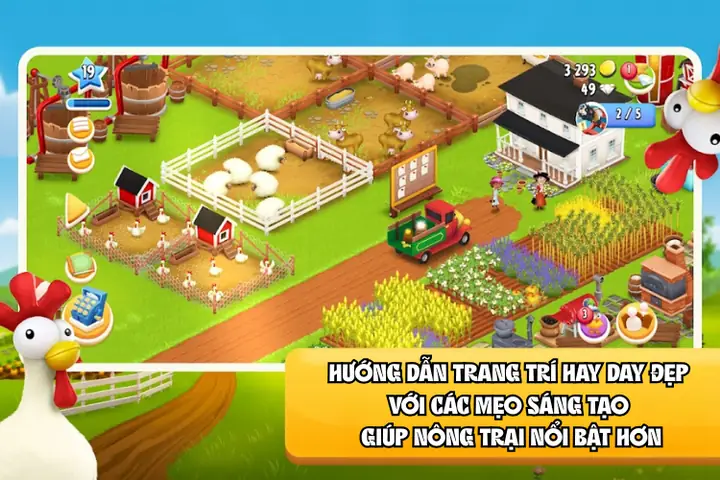 Trang Trí Hay Day Đẹp Với Các Mẹo Giúp Nông Trại Gọn Gàng Hơn