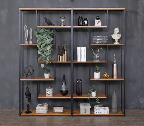 Kệ Sắt Trang Trí Khung Sơn Tĩnh Điện Mặt Gỗ Ghk-23 Cực Hot