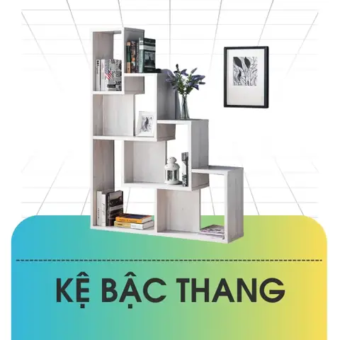Smlife | 99 Mẫu Kệ Bậc Thang Gỗ Đơn Giản, Sang Trọng Cho ...
