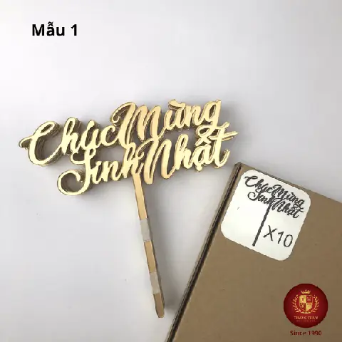 Chữ Topping Cắm Hoa Trang Trí, Bánh Sinh Nhật | Phụ Liệu Hoa ...