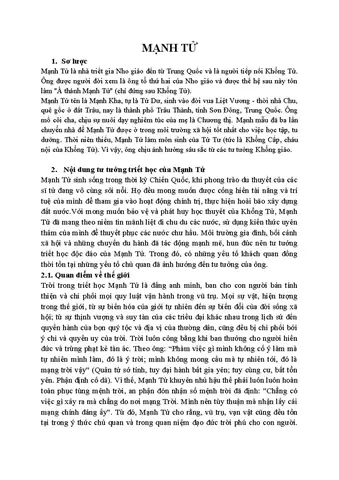 Mạnh Tử: Vị Á Thánh Và Di Sản Triết Học Định Hình Văn Hóa Á Đông