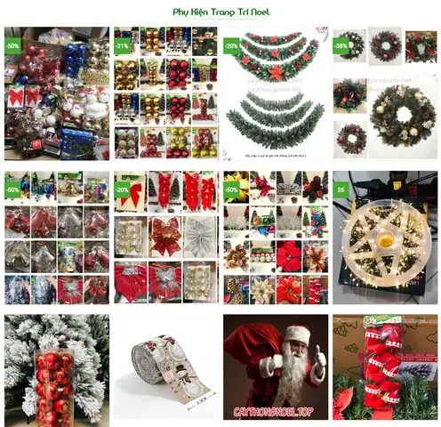 Cây Thông Noel 2025 | Phụ Kiện Trang Trí Noel 2025