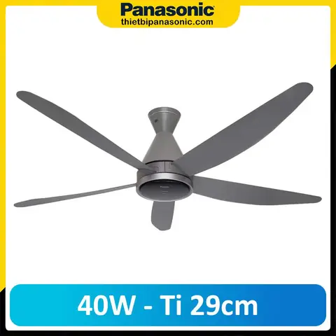 Quạt Trần Panasonic F-60han Econavi, Ti 29cm, Động Cơ Dc