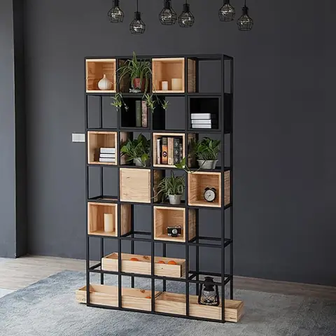 Kệ Trang Trí Giá Sắt Sơn Tĩnh Điện - Kttdk04 - Nội Thất Đăng Khoa