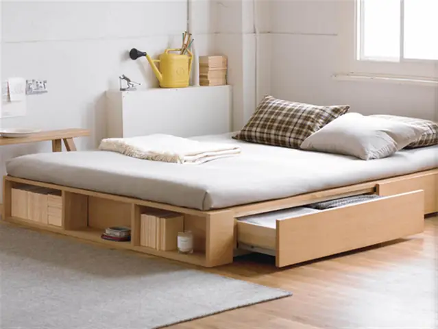 Thiết Kế Giường Pallet Có Ngăn Chứa Đồ Cho Phòng Ngủ