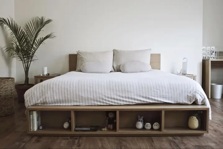 Thiết Kế Giường Pallet Có Ngăn Chứa Đồ Cho Phòng Ngủ
