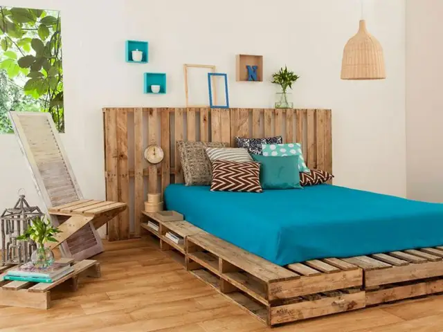 Một Số Mẫu Trang Trí Giường Gỗ Pallet Ấn Tượng Trong Phòng Ngủ