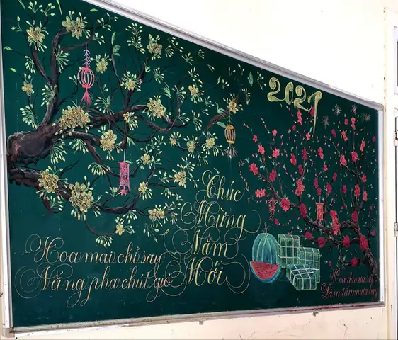 Ý Tưởng Trang Trí Bảng Lớp Chúc Mừng Năm Mới Như Thế Nào? Ý Tưởng Trang Trí Bảng Lớp Chúc Mừng Năm Mới Như Thế Nào?