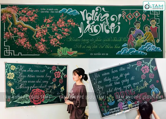 Ý Tưởng Trang Trí Bảng Lớp Chúc Mừng Năm Mới Như Thế Nào? Ý Tưởng Trang Trí Bảng Lớp Chúc Mừng Năm Mới Như Thế Nào?