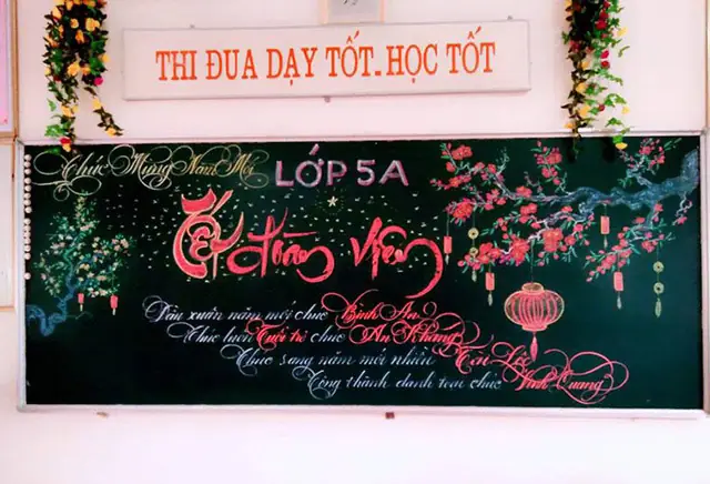 Ý Tưởng Trang Trí Bảng Lớp Chúc Mừng Năm Mới Như Thế Nào?