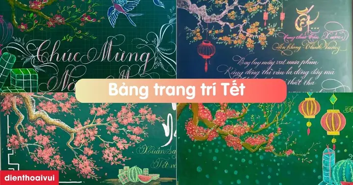 999+ Mẫu Trang Trí Bảng Tết 2025 Đẹp, Độc Đáo
