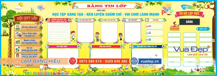 Bảng Tin Lớp Học | Trang Trí Lớp Học Mầm Non - Tiểu Học Bảng Tin Lớp Học | Trang Trí Lớp Học Mầm Non - Tiểu Học