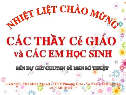 Bài Giảng Mĩ Thuật Lớp 7 - Bài 18: Vẽ Trang Trí "trang Trí Bìa Lịch Treo ...