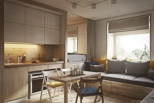 Căn Hộ 40m2 Với Phong Cách Bắc Âu Và Nhật