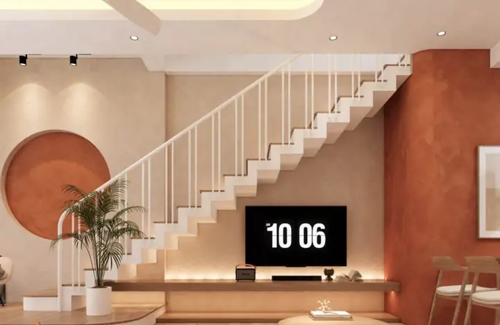 Thiết Kế Lối Lên Cầu Thang Phá Cách Tường Thiết Kế Lối Lên Cầu Thang Phá Cách Tường