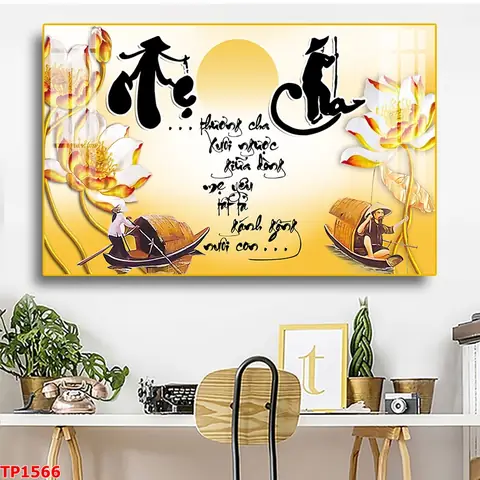 Tranh Thư Pháp Cha Mẹ Đầy Ý Nghĩa