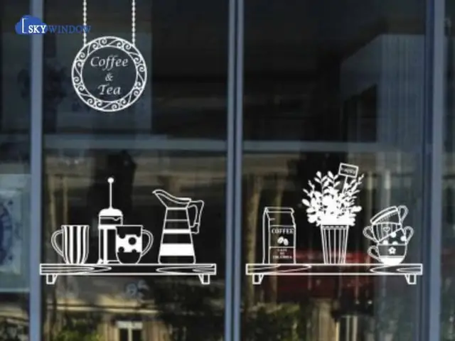Trang Trí Cửa Kính Bằng Decal