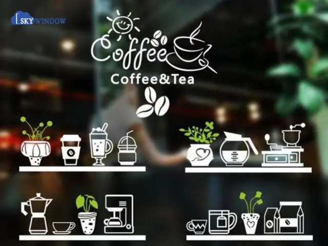 Trang Trí Cửa Kính Bằng Decal